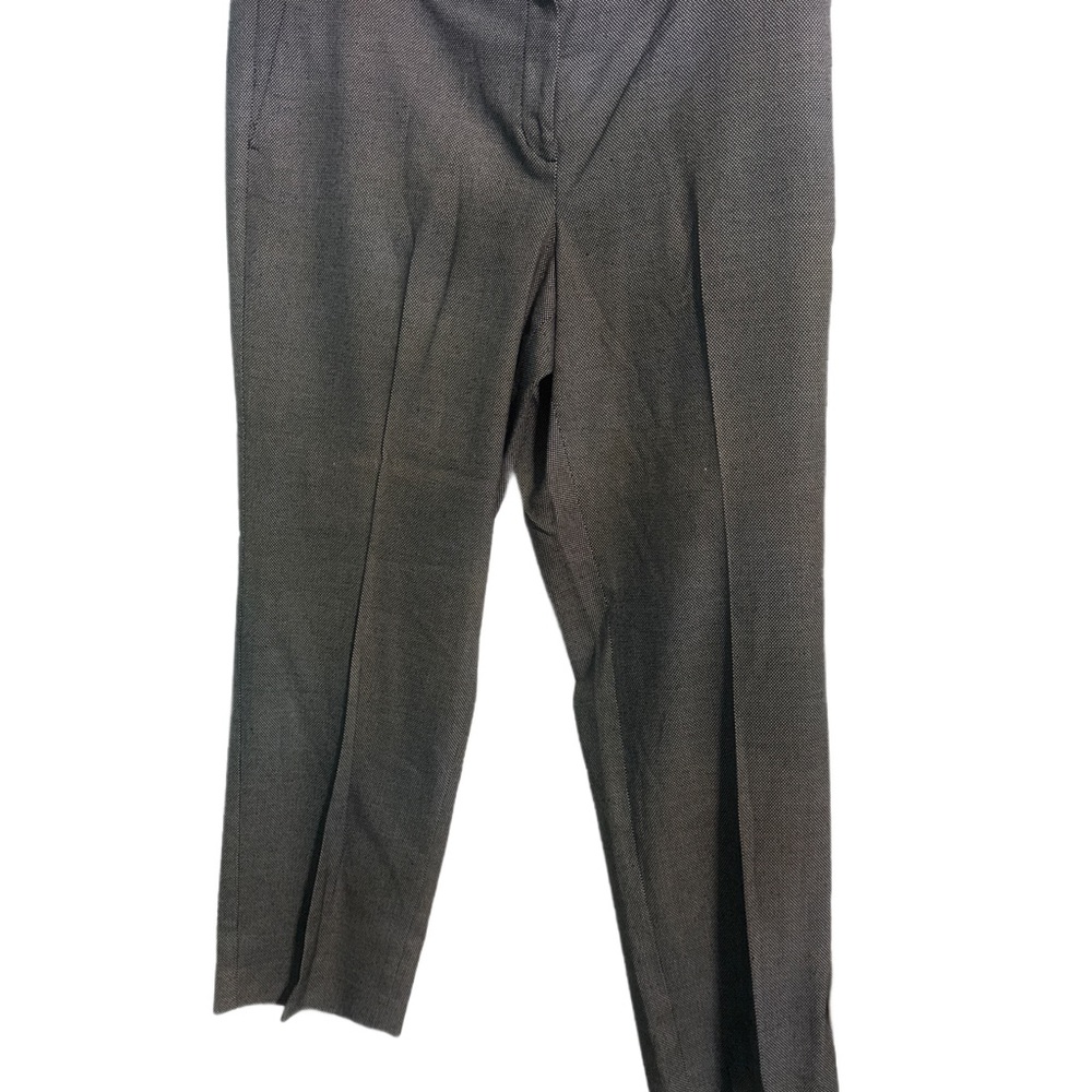 Ann Taylor Suiting Separates Gray and Black Bird’s Eye Petite Curvy Trousers